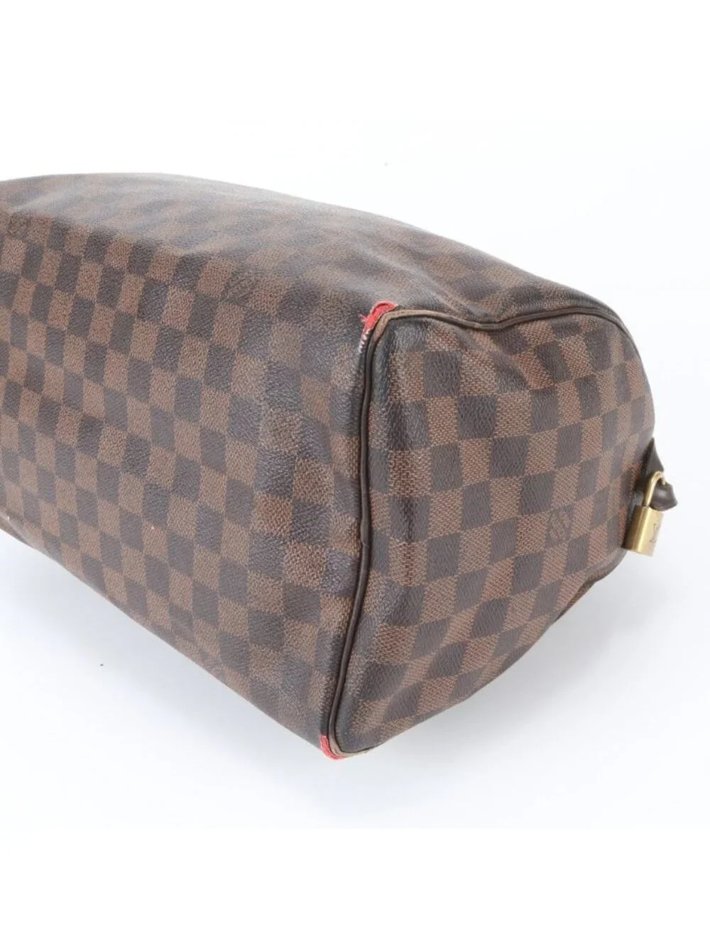 Louis Vuitton Damier Speedy 30 Leather Tote Bag Shoulder